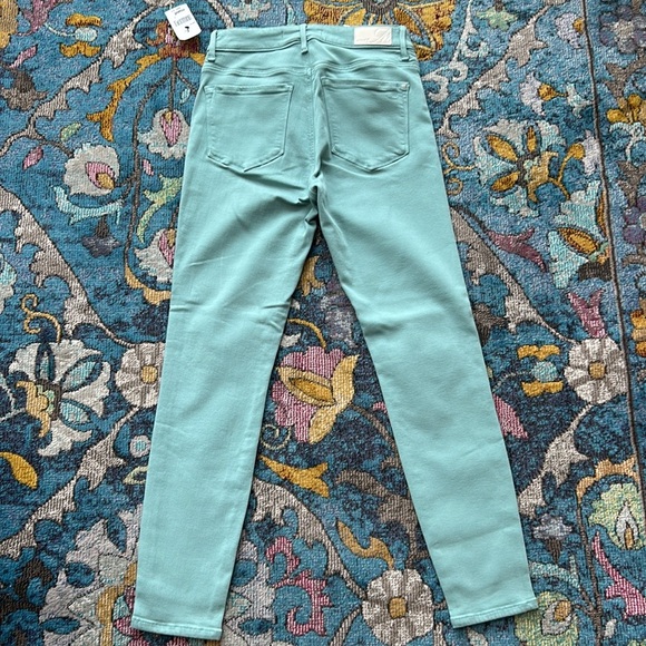 Mavi Jeans 27 27 Tess Teal High Rise Skinny 5 Pocket Design Stretch Blue Green - Picture 2 of 6